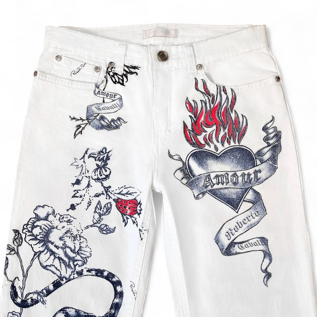 Tattoo print jeans (SS2003 collection)