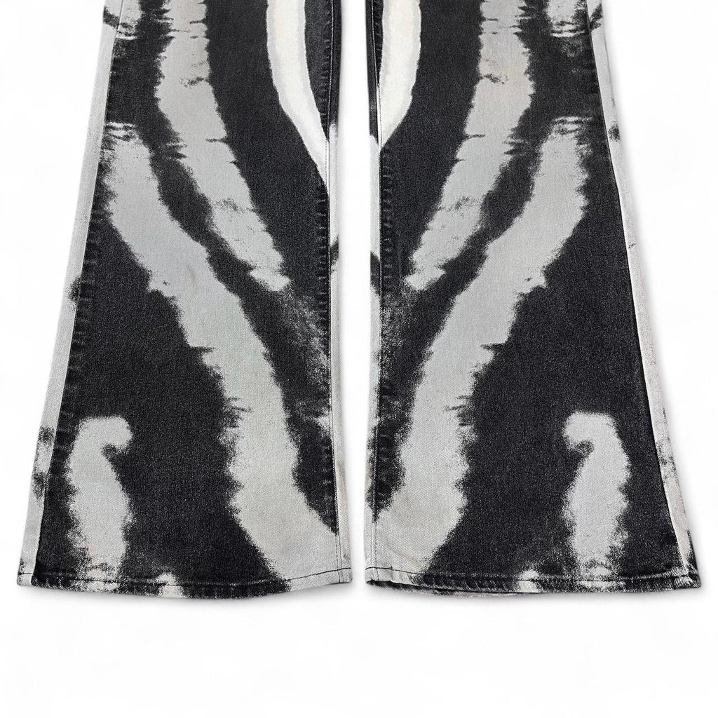 Hallucination ripple print jeans (SS2002 collection)