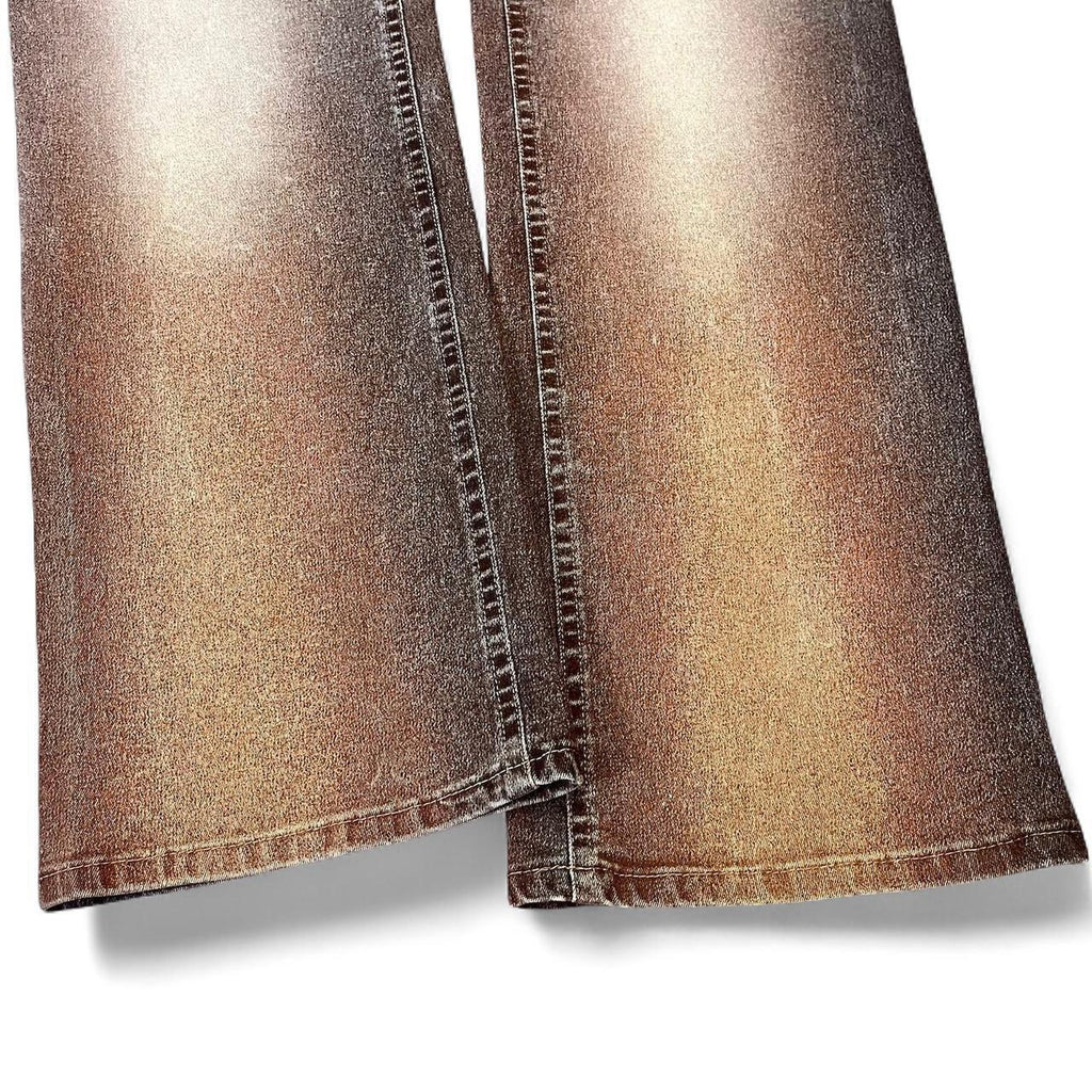 Ombré sand texture jeans
