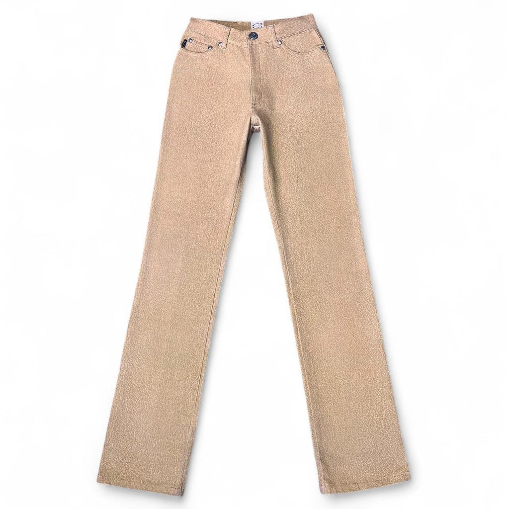 Tan crackled print jeans (late ‘90s)