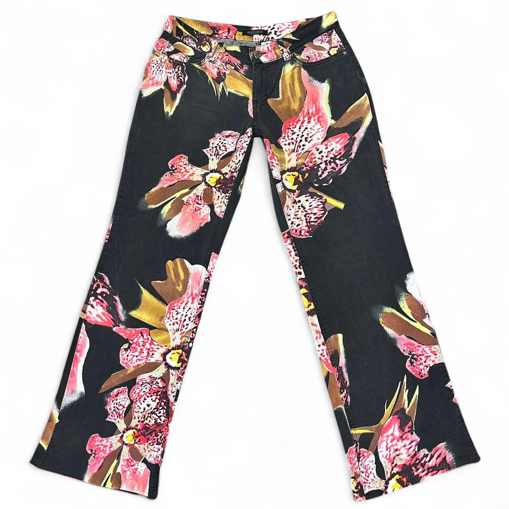 Orchid print jeans (SS2005 collection)