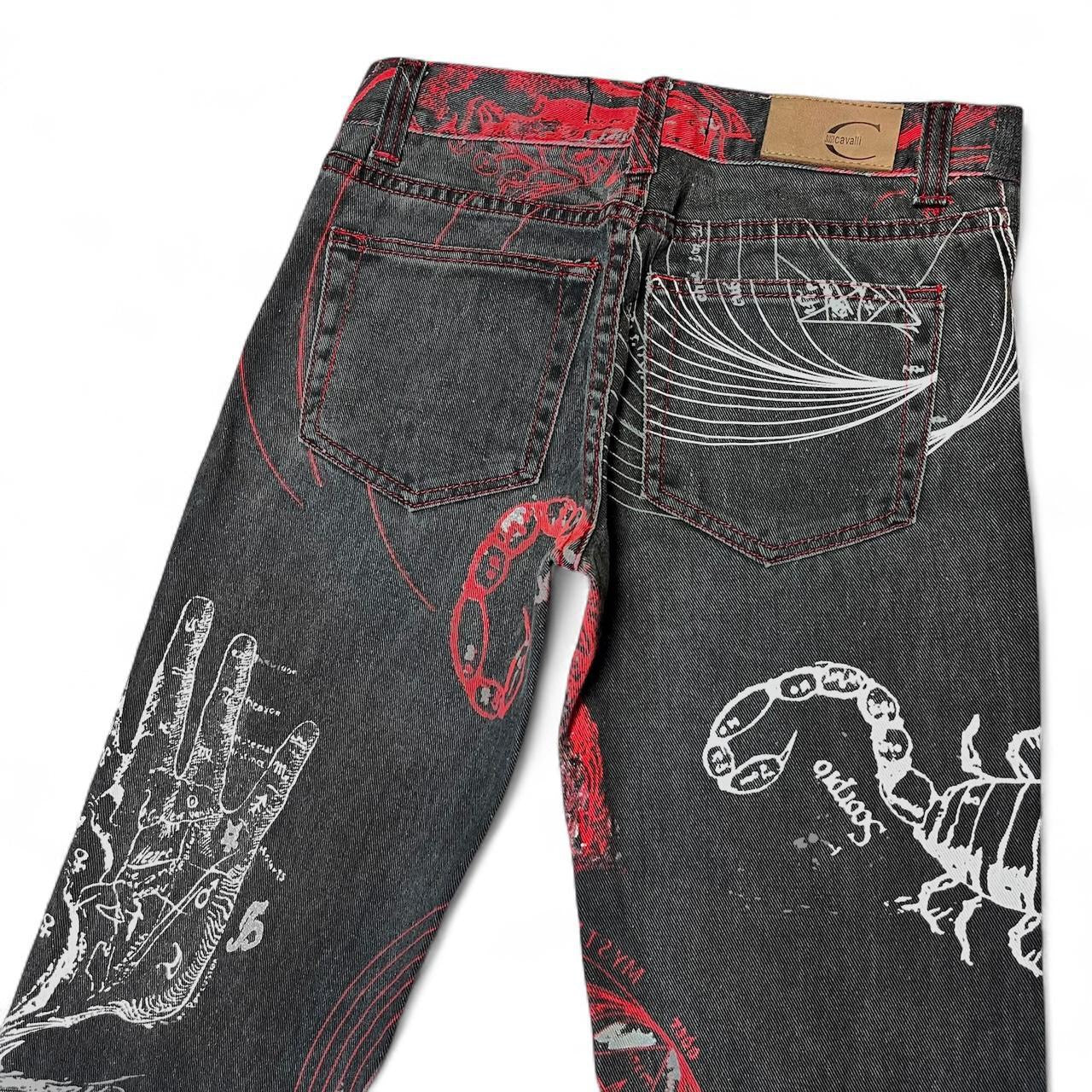 Zodiac constellation print jeans (AW2003 collection)