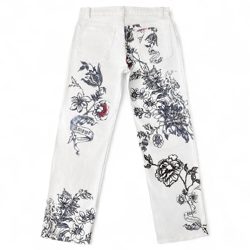 Tattoo print jeans (SS2003 collection)