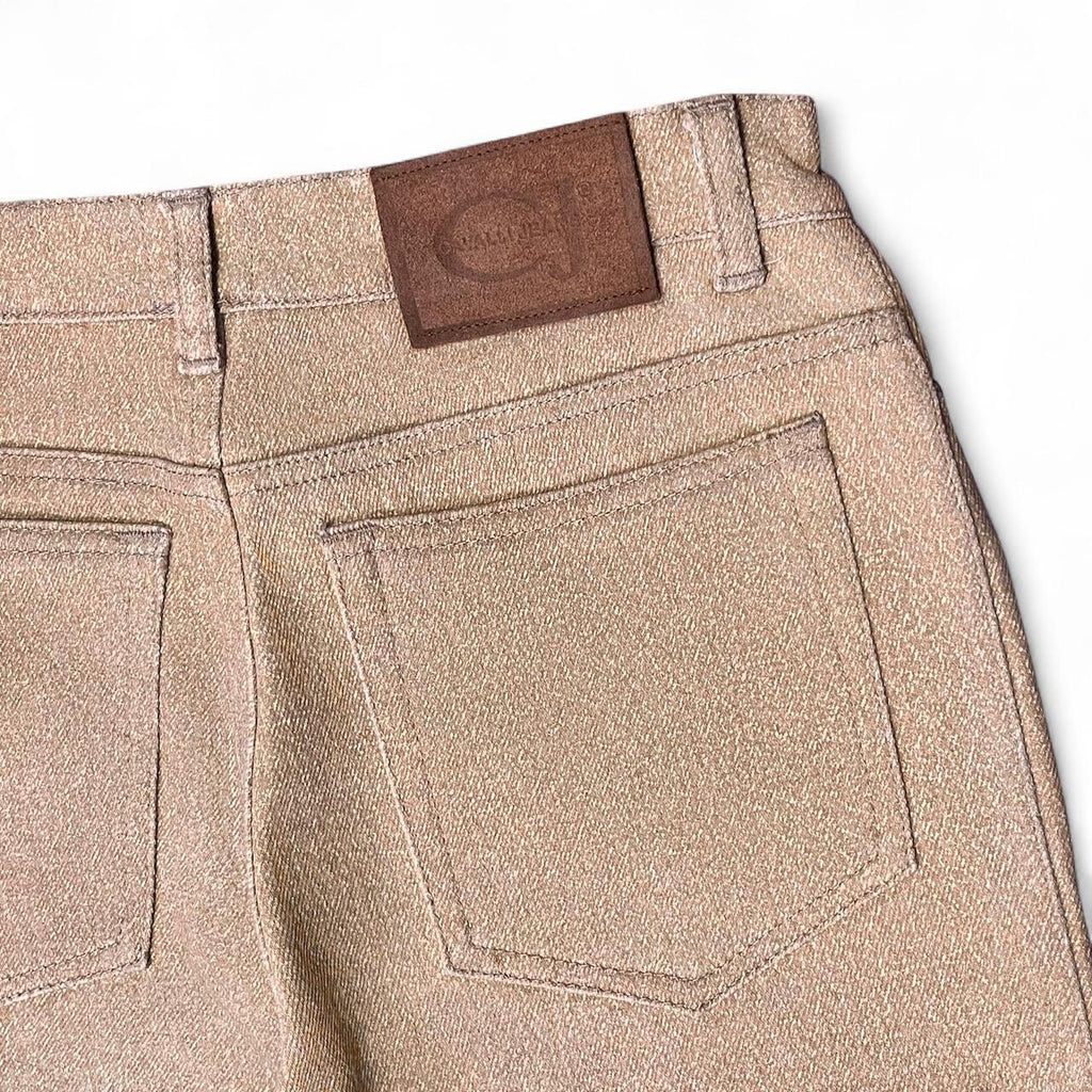 Tan crackled print jeans (late ‘90s)