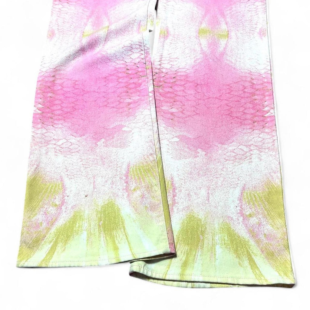 Pink mirrored snakeskin jeans (SS2001 collection)