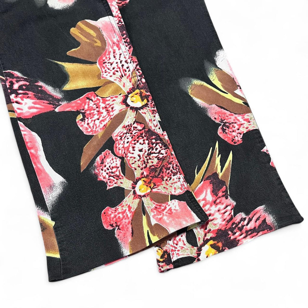 Orchid print jeans (SS2005 collection)