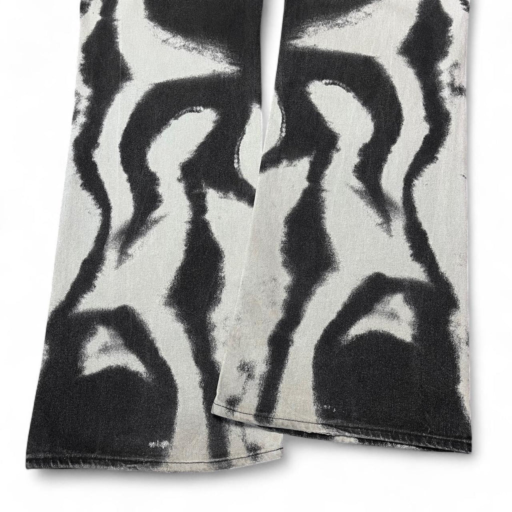 Hallucination ripple print jeans (SS2002 collection)