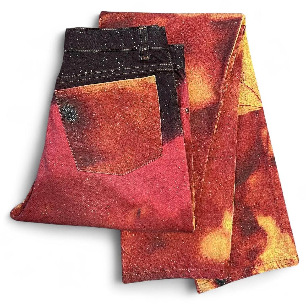 Glowing ganja leaf jeans (FW1999 collection)