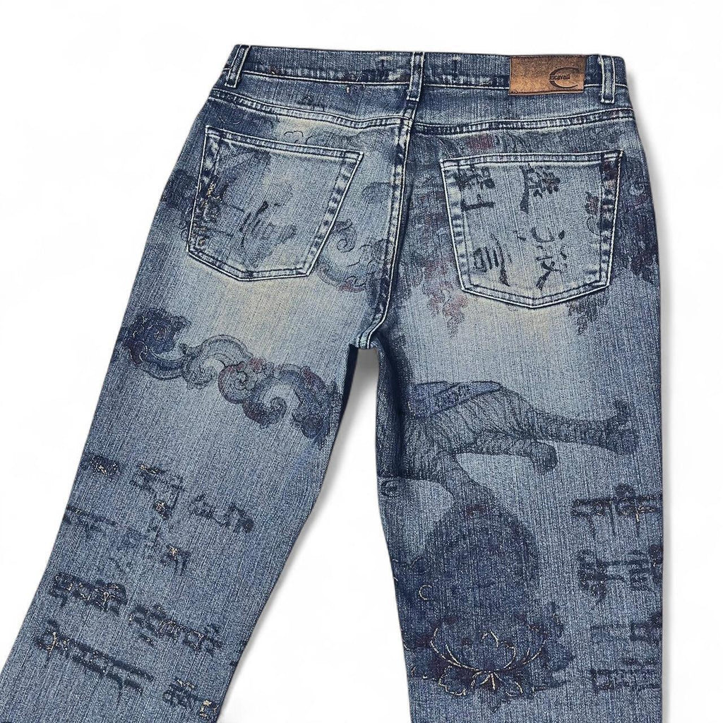 Blue denim Sanskrit jeans (SS2005 collection)